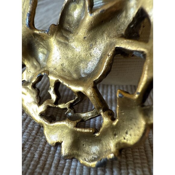 Vintage Brass Knight Plaque Keychain Featuring Sir Launcelot On Horse With Castl - Picture 9 of 12